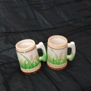 Vintage Occupied Japan Porcelain Beer Steins
